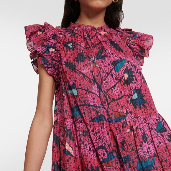 Ulla Johnson Denia Mini Dress Pink Floral - Picture 2 of 6